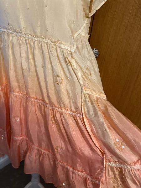 All Saints Ombre silk dress size UK 10