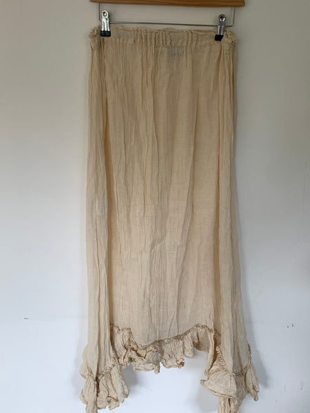 RitaNoTiara Cream Maxi Petticoat Skirt