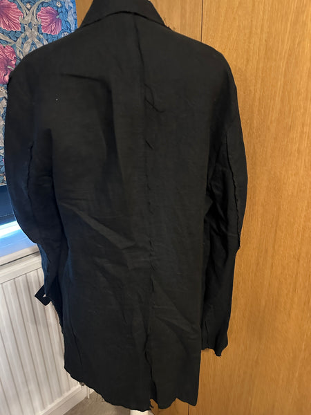 BNWT Black Avant Garde jacket La Haine L up to UK 16 US 12 gothic goth unisex