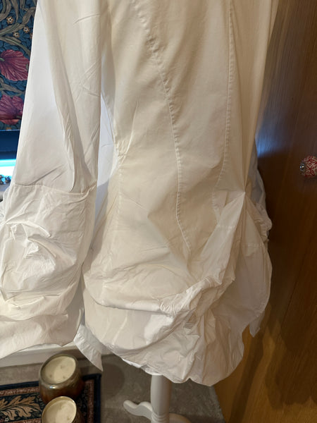 All Saints Iconic Katerina shirt UK 12 EU 40 US 8 White cotton steampunk Gothic