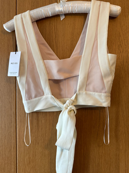 BNWT Reiss Rosalia tie back top UK 8
