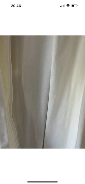 BNWT Reiss Gigi Cotton Blend Maxi Skirt white UK 14 US 10 EU 42 occasion full
