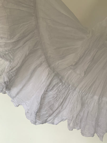 Ready to Ship RitaNoTiara Romy White Tiered Top