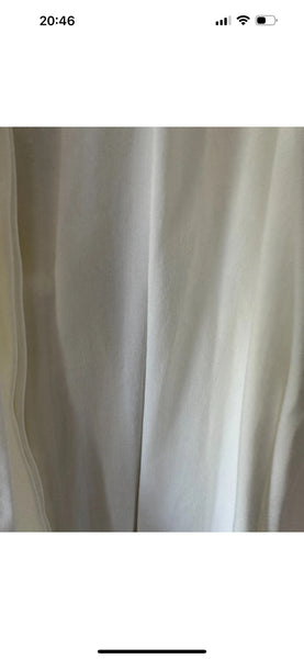 BNWT Reiss Gigi Cotton Blend Maxi Skirt white UK 14 US 10 EU 42 occasion full