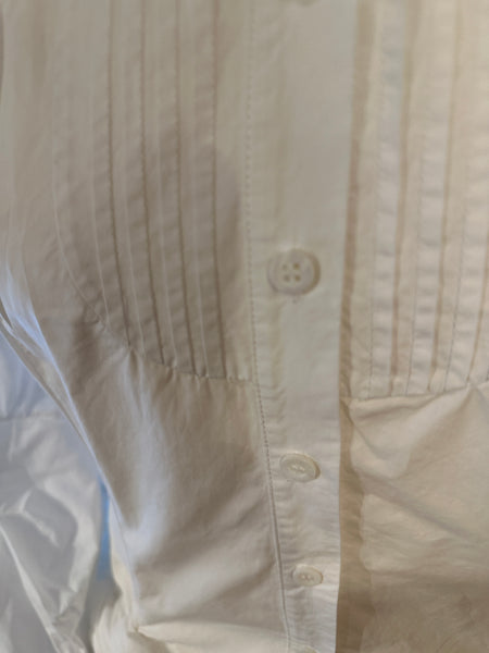 All Saints Iconic Katerina shirt UK 12 EU 40 US 8 White cotton steampunk Gothic