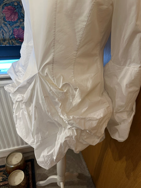 All Saints Iconic Katerina shirt UK 12 EU 40 US 8 White cotton steampunk Gothic