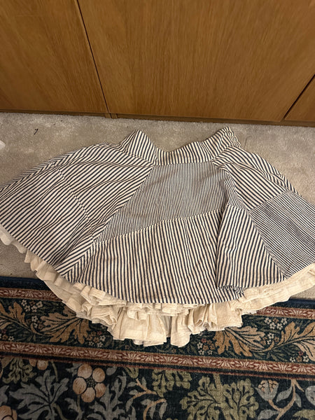 All Saints vintage Celestina full stripe 100% cotton skirt underskirt Uk 8 - 14