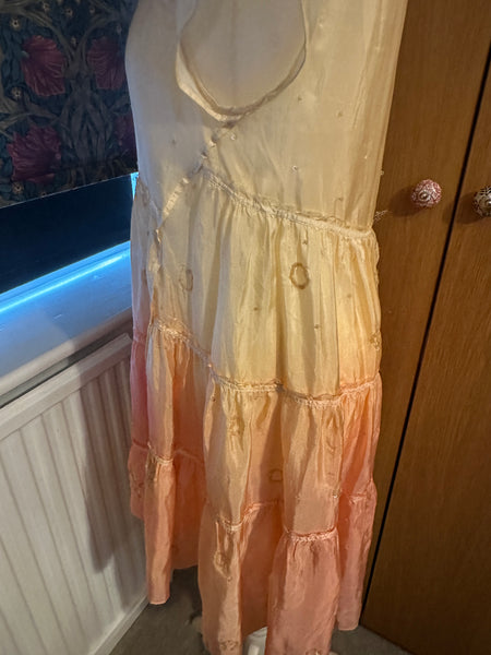 All Saints Ombre silk dress size UK 10