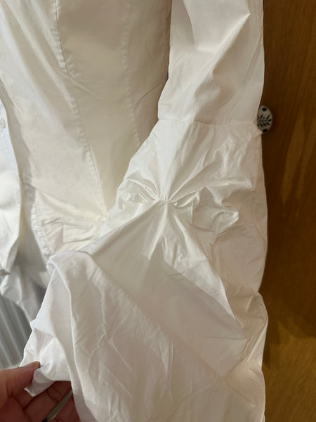 All Saints Iconic Katerina shirt UK 12 EU 40 US 8 White cotton steampunk Gothic