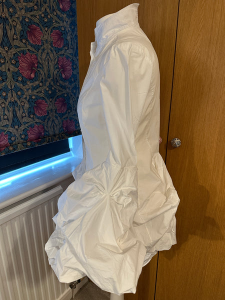 All Saints Iconic Katerina shirt UK 12 EU 40 US 8 White cotton steampunk Gothic