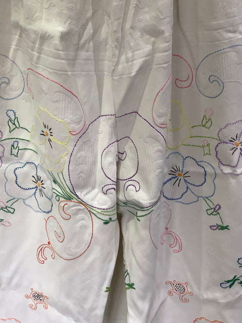 RitaNoTiara Embroidered Damask Pants OOAK