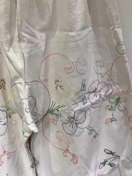 RitaNoTiara Embroidered Damask Pants OOAK