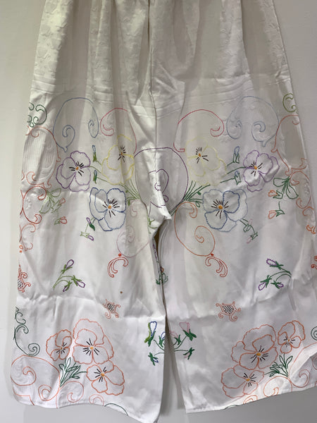 RitaNoTiara Embroidered Damask Pants OOAK