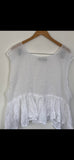 RitaNoTiara Romy white tank top