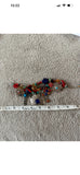 Kim Yubeta OOAK cross charm bracelet lapis spiny silver cert south western boho