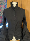 All Saints Iconic Katerina shirt UK 12 EU 40 US 8 Black cotton steampunk Gothic