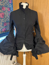 All Saints Iconic Katerina shirt UK 12 EU 40 US 8 Black cotton steampunk Gothic