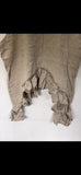 Asymmetric linen top