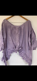 3/4 Sleeve Artist shirt Lavender Cotton