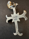 Chimney Butte Large signed sterling gothic cross pendant