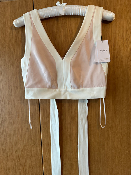 BNWT Reiss Rosalia tie back top UK 8