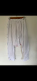 OOAK cutwork vintage floral Harem Pants