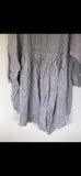 Ready to Ship May Ticking Stripe  Cotton Dress One Size