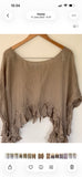 RitaNoTiara Asymmetric grey top