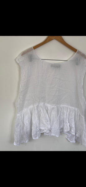 RitaNoTiara Romy white tank top