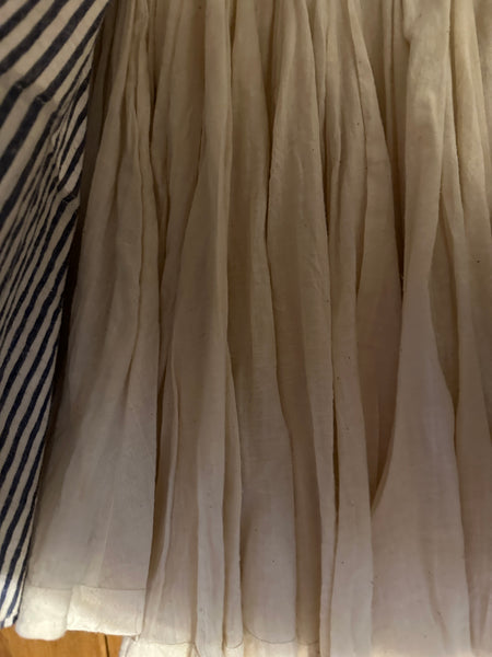 All Saints vintage Celestina full stripe 100% cotton skirt underskirt Uk 8 - 14