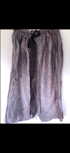 RitaNoTiara Grey Vintage Damask Pocket Pants
