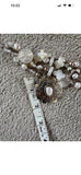 Kim Yubeta OOAK cross charm bracelet mother of pearl silver certificate western