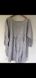 Ready to Ship May Ticking Stripe  Cotton Dress One Size