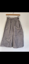 RitaNoTiara Blue stripe ticking big pocket pants