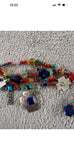 Kim Yubeta OOAK cross charm bracelet lapis spiny silver cert south western boho