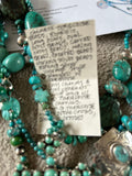 Kim Yubeta Turquoise Cross Charm Necklace