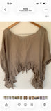 RitaNoTiara Asymmetric grey top