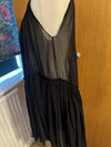 All Saints Black Silk Roxanna Babydoll Dress free size