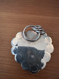 925 Silver and turquoise large heart pendant