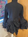 All Saints Iconic Katerina shirt UK 12 EU 40 US 8 Black cotton steampunk Gothic