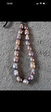 Baroque Edison Pearls iridescent necklace pinks new adjustable length