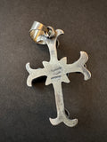 Chimney Butte Large signed sterling gothic cross pendant