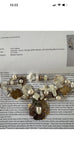 Kim Yubeta OOAK cross charm bracelet mother of pearl silver certificate western