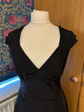 All Saints Bounty Dress small UK 10 12 EU 40 US 8 Black taffeta steampunk Gothic