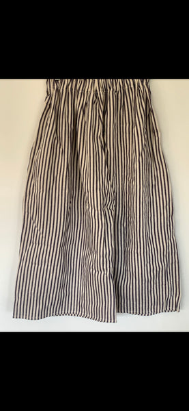 RitaNoTiara Blue stripe vintage ticking big pocket pants