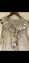OOAK Linen stripe waistcoat