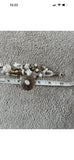Kim Yubeta OOAK cross charm bracelet mother of pearl silver certificate western