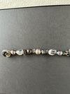 Deeta By Design Silver Cross Black Pearl bracelet