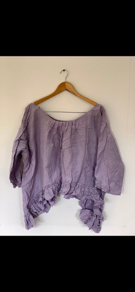 3/4 Sleeve Artist shirt Lavender Cotton