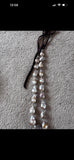 Deeta by Design baroque pearl necklace large turquoise with silver heart new